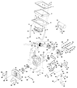 Engine Deck Group (2) Diagram and Parts List for LZ22KC604 (190000-219999)(1999) Exmark Lawn Mower