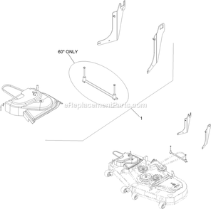 Completing Kits Diagram and Parts List for 116-3001 (406294345-408644345)(2020) Exmark Lawn Tractor Accessories