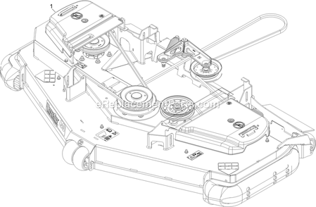 Complete Deck Assembly Diagram and Parts List for PNS740GKC60RA3 (315000000-315999999)(2015) Exmark Lawn Mower