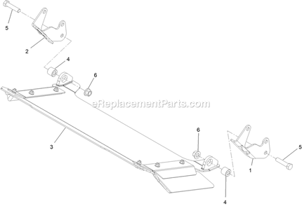 Rear Discharge Tunnel Assembly Diagram and Parts List for LZE751GKA60RA1 (402082300-404314158)(2018) Exmark Lawn Mower