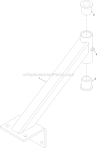 Caster Wheel Support With Bearings Diagram and Parts List for VHS481GKA36200 (315000000-315999999)(2015) Exmark Lawn Mower