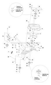 Blower Assembly (1) Diagram and Parts List for LHPUV4448 (790000-849999)(2009) Exmark Lawn Tractor Accessories