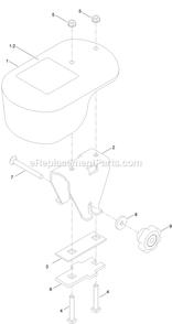 Caster Weight Kit Diagram and Parts List for 135-2604 (408644346-411294211)(2021) Exmark Lawn Tractor Accessories