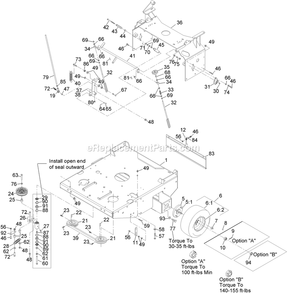 Engine Deck Assembly Diagram and Parts List for TTX20KCE (920000-999999)(2011) Exmark Lawn Mower