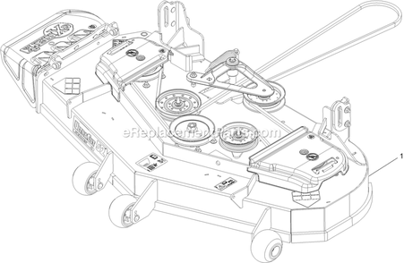 Complete Deck Assembly Diagram and Parts List for LZE691GKA524A2 (315000000-315999999)(2015) Exmark Lawn Mower