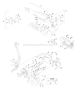 Engine Deck Group (2) Diagram and Parts List for LZ20KC524AS (440000-509999)(2004) Exmark Lawn Mower