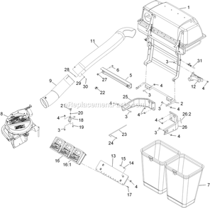 Assembly Diagram and Parts List for LZUV2B (920000-999999)(2011) Exmark Lawn Tractor Accessories