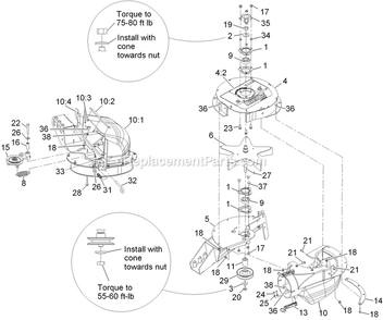 Blower Assembly Diagram and Parts List for 116-3000 (314000000-314999999)(2014) Exmark Lawn Tractor Accessories