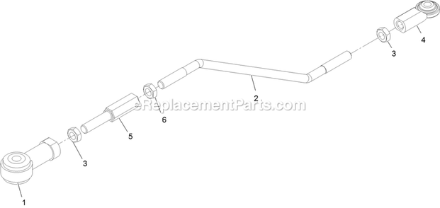 Rod Linkage Assembly Diagram and Parts List for LZS88CDYM96RW0 (402082300-404314158)(2018) Exmark Lawn Mower