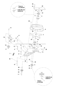 Blower Assembly (3) Diagram and Parts List for LHPUVD4448 (600000-669999)(2006) Exmark Lawn Tractor Accessories