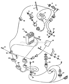 Part Location Diagram of 1-604847 Exmark USE: 1-604847