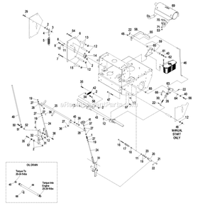Engine Deck Group (2) Diagram and Parts List for THP20KAE483 (850000-919999)(2010) Exmark Lawn Mower
