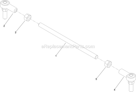 Steering Linkage Assembly Diagram and Parts List for SSS270CSB00000 (315000000-315999999)(2015) Exmark Sprayer