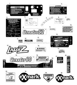 Part Location Diagram of 1-633922 Toro DECAL,ANTISCALP