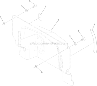 Transaxle Cover Assembly Diagram and Parts List for SSS270CSB00000 (402082300-404314158)(2018) Exmark Sprayer