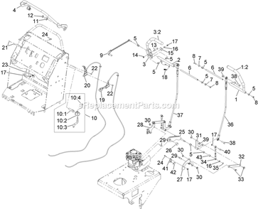 Control Assembly Diagram and Parts List for VT18KA363 (920000-999999)(2011) Exmark Lawn Mower