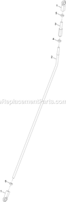 Rh Motion Control Linkage Assembly Diagram and Parts List for ARX440CKC24000 (404314159-406294344)(2019) Exmark Aerator