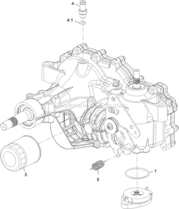 Lh And Rh Transaxle Assembly Diagram and Parts List for SAR481KA30 (313000000-313999999)(2013) Exmark Aerator