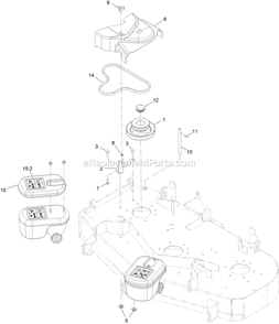 Completing Kit (1) Diagram and Parts List for 126-6954 (402082300-404314158)(2018) Exmark Lawn Tractor Accessories