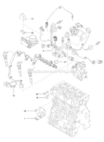 Electric Parts Assembly Diagram and Parts List for LZS88CDYM96RW0 (402082300-404314158)(2018) Exmark Lawn Mower
