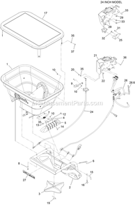 Part Location Diagram of 135-0696-03 Toro Gate-spreader, Seed