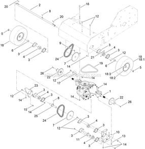 Part Location Diagram of 3231-1 Exmark Bolt, Carriage 3/8-16 x 3/4