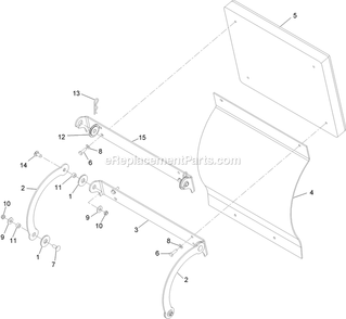 Cushion Assembly Diagram and Parts List for VT18KA363 (920000-999999)(2011) Exmark Lawn Mower
