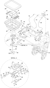 Hopper Assembly Diagram and Parts List for 34233 406912824-999999999 Exmark Sprayer