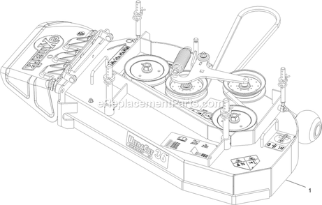 Part Location Diagram of 126-0610 Toro PIN, MOTION CONTROL