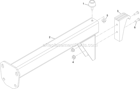 Bag Support Frame Assembly Diagram and Parts List for LZUV2B (920000-999999)(2011) Exmark Lawn Tractor Accessories