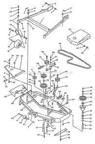 Mower Deck (2) Diagram and Parts List for TR-17K 70000-79999 Exmark Lawn Mower