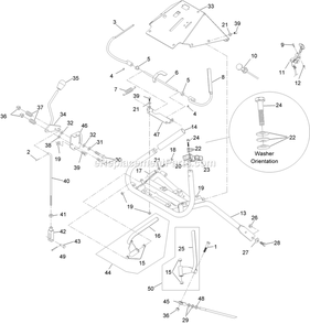 Ecs Upper Handles And Controls Assembly Diagram and Parts List for TTX20KCE (920000-999999)(2011) Exmark Lawn Mower