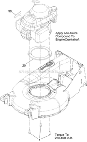 Engine Assembly Diagram and Parts List for ECSHN21 (920000-999999)(2011) Exmark Lawn Mower