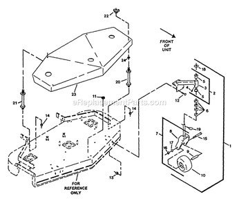 Mower Deck (3) Diagram and Parts List for M5214KA (130000-149999)(1997) Exmark Lawn Mower