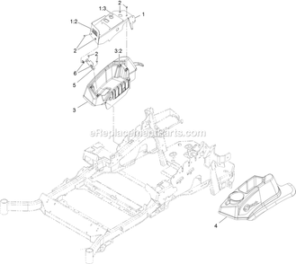 Console Assembly Diagram and Parts List for LZS850EKA604W0 (404314159-406294344)(2019) Exmark Lawn Mower