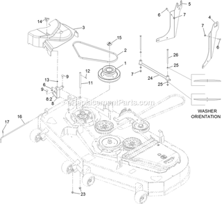 Completing Kit (7) Diagram and Parts List for 116-3001 (406294345-408644345)(2020) Exmark Lawn Tractor Accessories