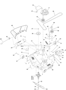 Deck Assembly Diagram and Parts List for QTS452CEM34200 (400000000-402082299)(2017) Exmark Lawn Mower