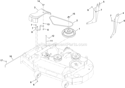 Completing Kit (4) Diagram and Parts List for 116-3001 (406294345-408644345)(2020) Exmark Lawn Tractor Accessories