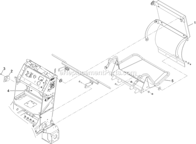 Platform Group Diagram and Parts List for VTX651KA484 (313000000-313999999)(2013) Exmark Lawn Mower