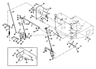 Engine Deck Group (2) Diagram and Parts List for VH5216BV (130000-149999)(1997) Exmark Lawn Mower