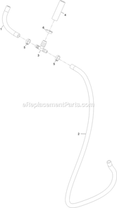 Hose Assembly (1) Diagram and Parts List for SSS270CSB00000 (402082300-404314158)(2018) Exmark Sprayer