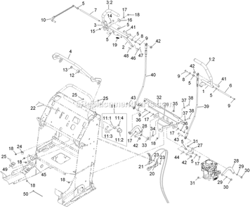 Control Assembly Diagram and Parts List for VT24KA484CA (920000-999999)(2011) Exmark Lawn Mower