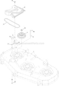 Completing Kit (6) Diagram and Parts List for 135-2604 (408644346-411294211)(2021) Exmark Lawn Tractor Accessories