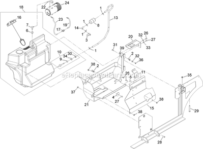 Fuel Assembly Diagram and Parts List for NV20KC (920000-999999)(2011) Exmark Lawn Mower