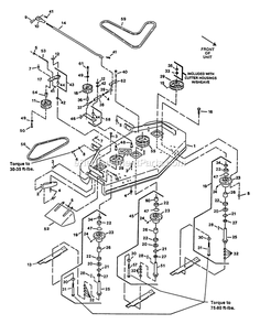 Mower Deck (2) Diagram and Parts List for M5214KA (130000-149999)(1997) Exmark Lawn Mower