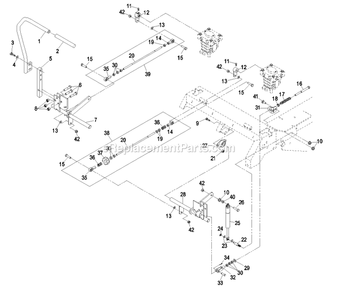 Motion Control Group Diagram and Parts List for LHP23KC523 (720000-789999)(2008) Exmark Lawn Mower