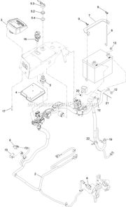 Electrical Assembly Diagram and Parts List for LZX980EKC726W0 (411294212-999999999)(2022) Exmark Lawn Mower