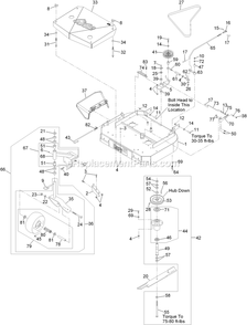 Mower Deck Assembly Diagram and Parts List for MG16KA322P (920000-999999)(2011) Exmark Lawn Mower