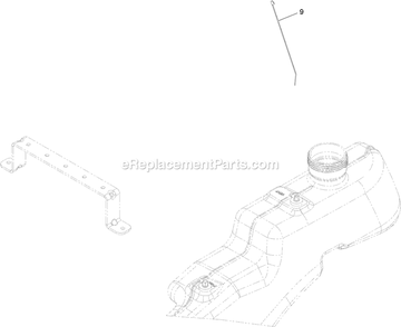 Fuel Delivery Assembly (2) Diagram and Parts List for QTS452CEM34200 (315000000-315999999)(2015) Exmark Lawn Mower