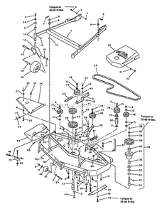 Mower Deck (2) Diagram and Parts List for TR-22KC (115000-129999)(1996) Exmark Lawn Mower